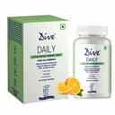DIVE Daily Lactase Enzyme | Chewable Tablet | Dairy Relief Supplement | 9000 ALU Strength | Prevents Gas, Bloating, Diarrhea | 100% Vegetarian | Sugar-Free | Orange Flavour, 30 Count