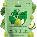 Plant People WonderGreens Veggie Gummies Super Greens met Probiotica Multivitamine Ondersteuning Gummy voor Welzijn, Energie, Immune en Gut Health, Green Apple Flavor (60 Tellen)