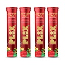ACV CQR Plus Effervescent | Clinically Studied CQR-300® for GLP-1 Support | Helps Reduction in Fat, Waist & Hip Circumference, Metabolism & Appetite Control | Pack of 4