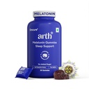 Arth 5mg Melatonin Gummies For Deep Sleep, Relaxation & Calmness -30 Sleep Gummies for Men & Women | L-Theanine, Chamomile & Passion Flower | Regulates Sleep Cycle | No Added Sugar | Cranberry Flavour