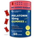 Carbamide Forte 10mg Melatonin Gummies to Sleep for Men and Women - 60 Veg Gummies | Sleep Supplements For Men & Women