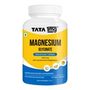 Tata 1mg Magnesium Glycinate Tablets |2000mg | High Absorption Chelated form for Muscle Recovery, Sleep & Nerve Health | 2000mg Per Serving – 120 Veg Tablets