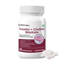 Biotrex Nutraceuticals Myo Inositol & Choline Bitartrate 750mg Complex, Healthy Brain & Nervous System, 99% High Purity Grade Inositol - 60 Vegetarian Capsules