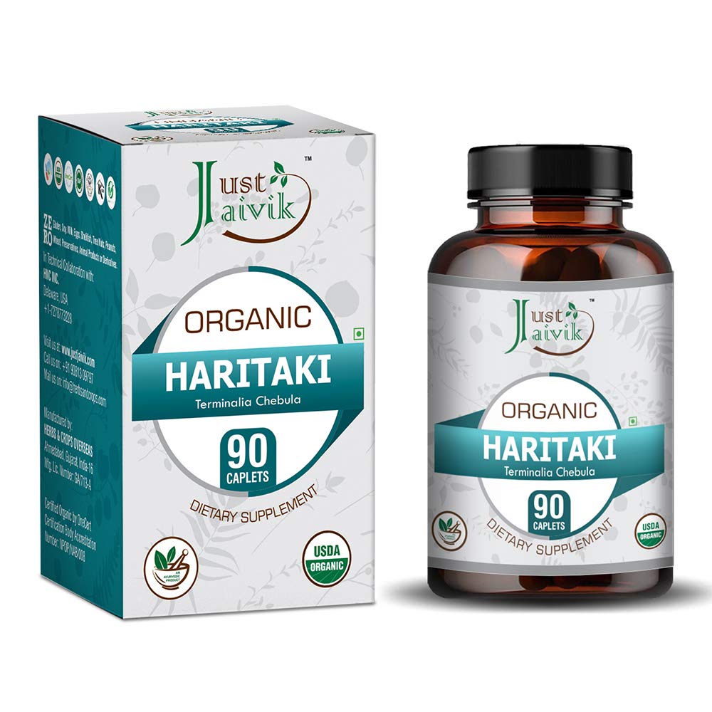 Just Jaivik Organic Haritaki (Terminalia Chebula) - 750mg (90 tabletten)