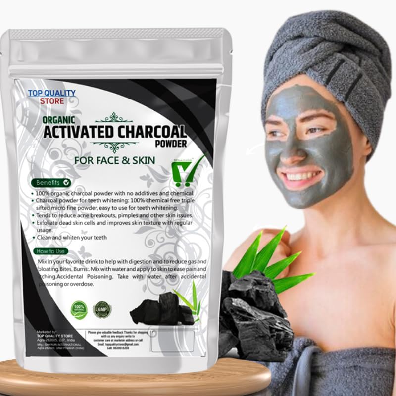 Charcoal Black Peel Off Mask Powder Anti pollution 100gm