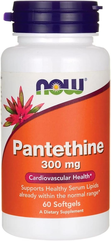 Now Foods Pantethine 300mg 60 Sgels par Now Foods, 1,0 Compte