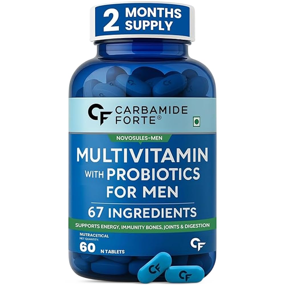 Carbamide Forte Multivitamin Tablet for Men Gym | Multi vitamin Tablet for Men | Multi Vitamin for Mens for Daily Immunity & Energy Support | 60 Tablets