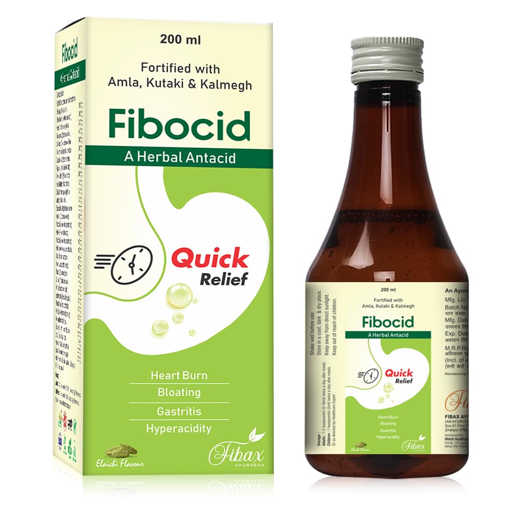 Digestive Enzyme Syrup for Men Women | Help in Relief Gas Acidity Bloating Heartburn | Healthy Digestion Gut Cleanse Detox Supplements