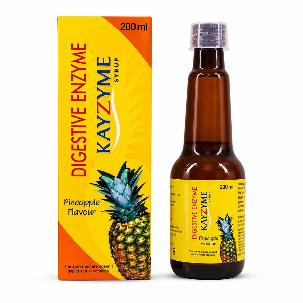 Kayzyme Digestive Enzyme Syrup Pineapple Flavour 200ml