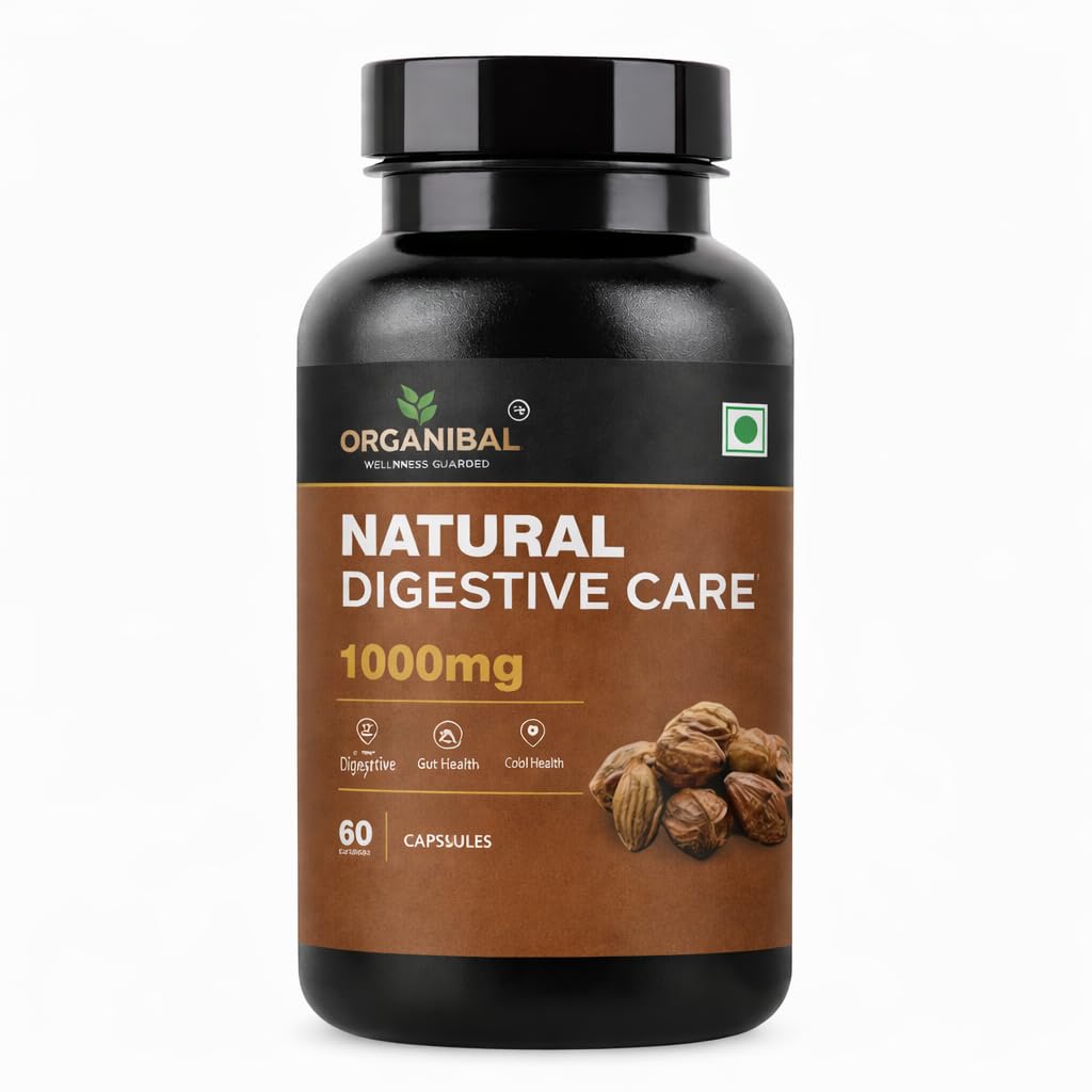 Digestive Care Capsules 1000mg, Herbal Digestive Health Supplement for Gut Health & Digestion, Acidity & Daily Gut Wellness Supplement for Men & Women, 60 Capsules