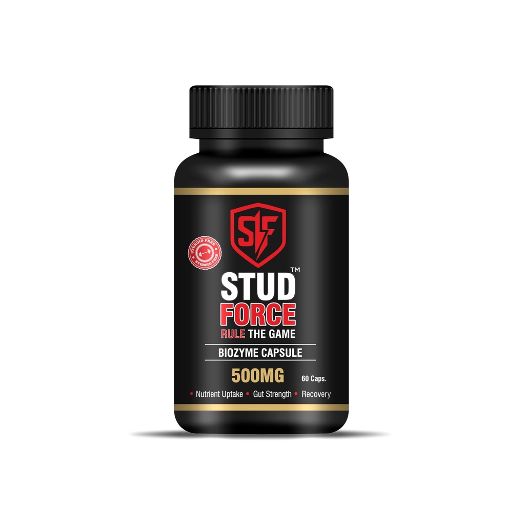GREEN BIOZYME 500 Capsules – Plant-Based Digestive Enzyme Formula | Steroid-Free & Chemical-Free | Supports Digestion, Nutrient Absorption & Gut Health