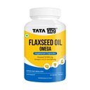 TATA 1mg Vegetarian Omega 3 Capsules 1000mg | Extra Virgin Cold Pressed Flaxseed Oil supplement with Omega 3, 6 & 9 | Veg Omega 3 capsules for healthy heart, brain & gut | Plant based | Pack of 60