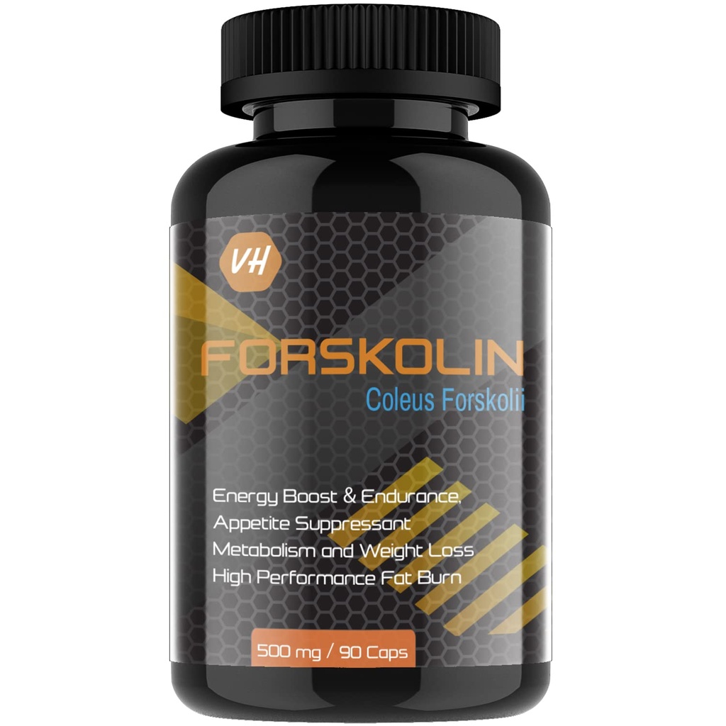 Vitaminhaat Coleus Forskohlii 500 mg | Forskolin Extract 20% (HPLC) with Piperine | Natural Thermogenic Fat Burner Support for Weight Management, Energy & Appetite Control | 90 Capsules