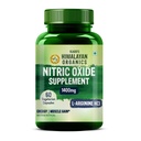 Vlado’s Himalayan Organics Nitric Oxide 1400mg With L-Arginine HCI Caffeine Supplement | Good For Muscle Growth, Stamina, Recovery, Immune Booster & Energy- 60 Veg Capsules
