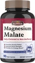 Magnesium Malate Capsules, Magnesium Supplementen, Chelated, High Absorptie & Biobeschikbaarheid, Mineral for Men, Women & Kids, Energy Production & Muscle Herstel, 90 Vegan Caps