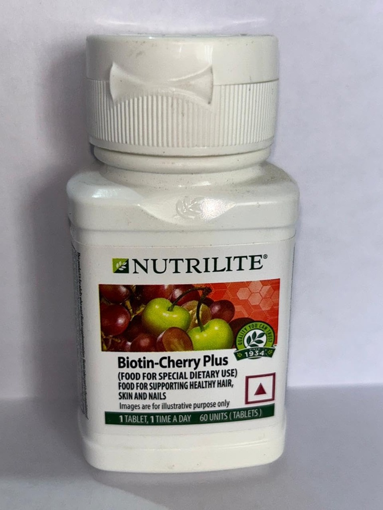 Amway Nutrilite Biotin Cherry Plus [60 Tablets]