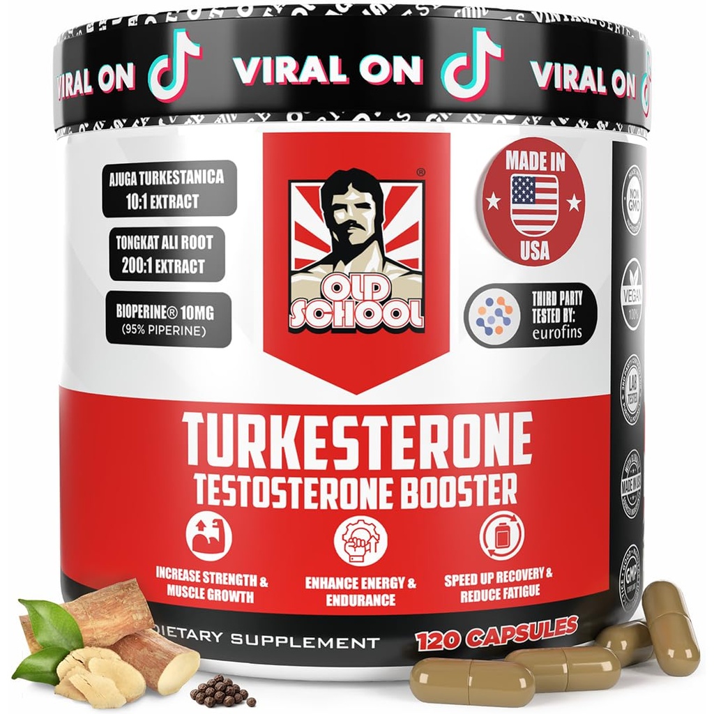 Old School Labs Testosteron Supplement voor mannen 