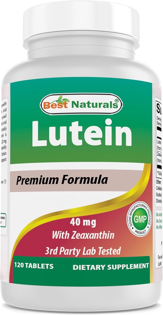 Best Naturals Lutein 40 mg met Zeaxanthine- 120 tabletten