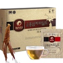 SAMSIDAE Koreaanse Panax Red Ginseng Instant Tea, Doos van 50 Sachets, Verbetert bloedcirculatie, intellectuele prestaties en geheugen, stimuleert energie