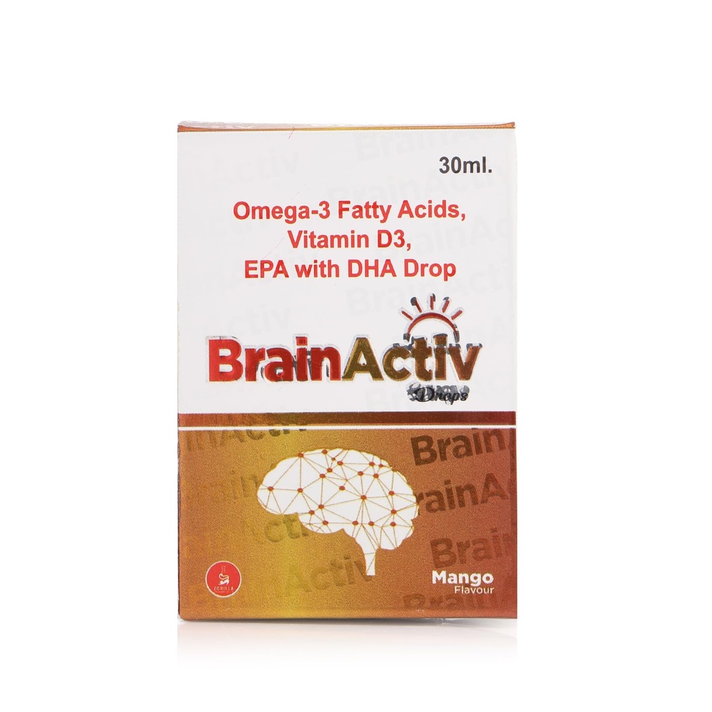 I Drop I Omega-3 Fatty Acids, Vitamin D3, EPA with DHA I Mango I 30 ML