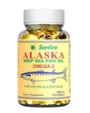 Sunline Alaska Omega-3 | Deep Sea fish Oil | 1000Mg |100 Softgels