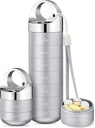 Zannaki Metal Travel pil Organizer, Portable Waterproof Week pil Box, Grote Aluminium Legering pil geval Container, BPA Gratis 7 dagen dagelijkse geneeskunde Organisator houder voor Vitamine, Visolie, Supplement