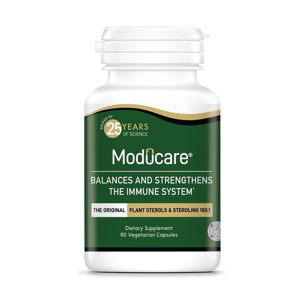 Moducare Daily Immune Support, Plant Sterol Dietary Supplement, 90 Vegetarische Capsules (Verpakking mei Vary)