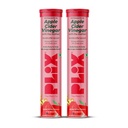 Plix Apple Cider Vinegar Effervescent Tablets Watermelon Flavour | 750mg ACV with The Mother | Supports Digestion & Metabolism | Helps Manage Cravings | Vitamin B6 & B12 | No Added Sugar (Pack Of 2)