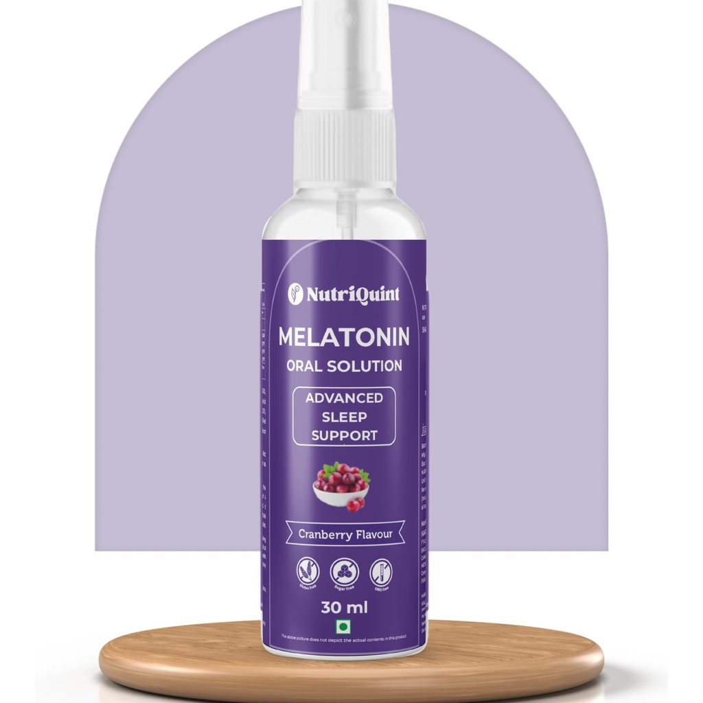 Sleep Melatonin Spray for Men & Women| Melatonin 2mg per Serving Oral Solution | Cranberry Flavor | Spray For Disturbed Sleep | Sleep Supplement | 30 ml - 240 Sprays