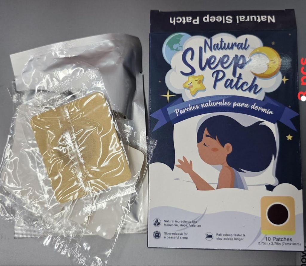 SAVS® Sleep Patches for Adults – 10 Pack Deep Sleep Aid Patches with Natural Ingredients, Long-Lasting Night Comfort, Easy-to-Use All-Night Patches for Men & Women
