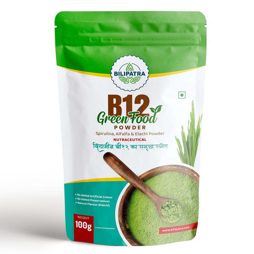 B12GreenFood Powder Plant Based Vitamin B12 Supplement 100g