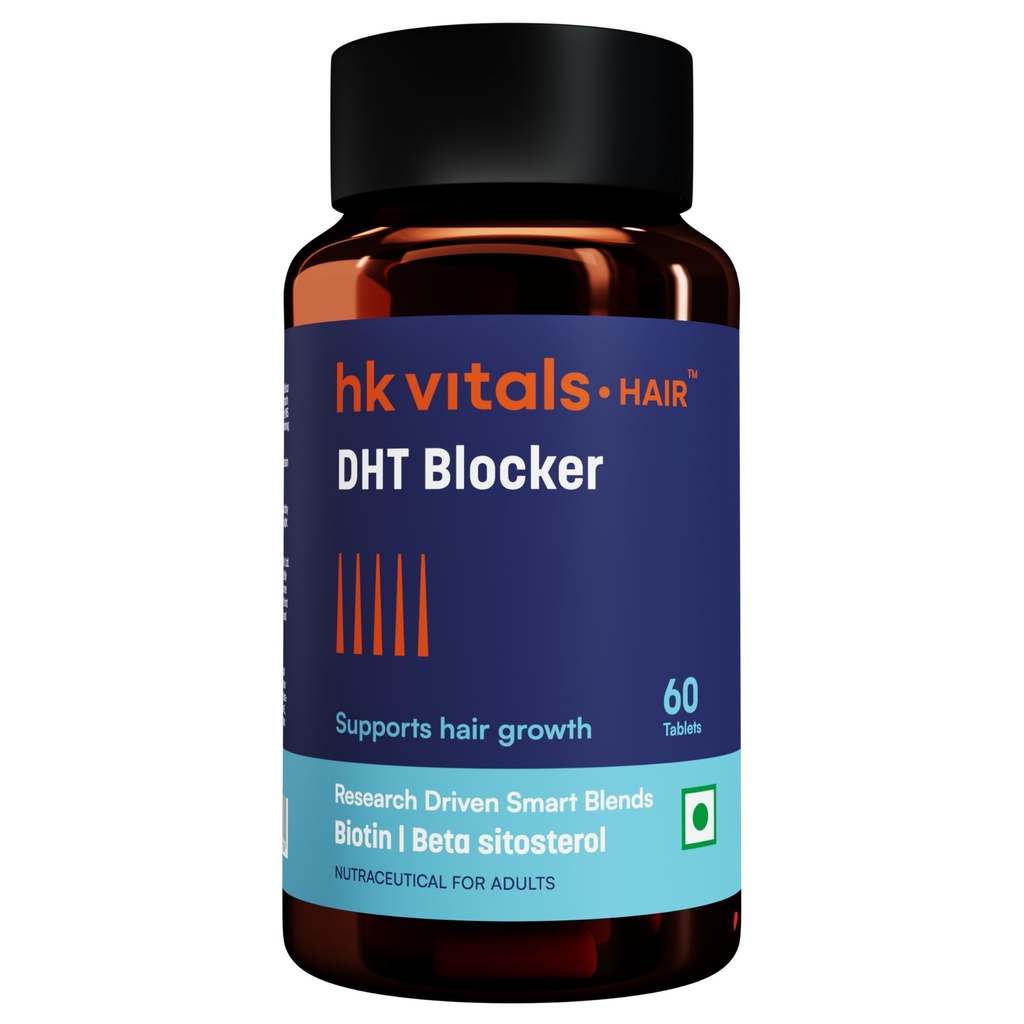 hk vitals DHT Blocker with Biotin, 60 Tablets