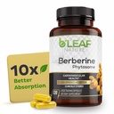 B’Leaf Nature Berberine Phytosome, 120 Capsules – 1100mg Berberine Supplement for Metabolic and Cardiovascular Support – Vegan, Gluten-Free, Non-GMO Berberine Phytosome Capsules for Immune Wellness