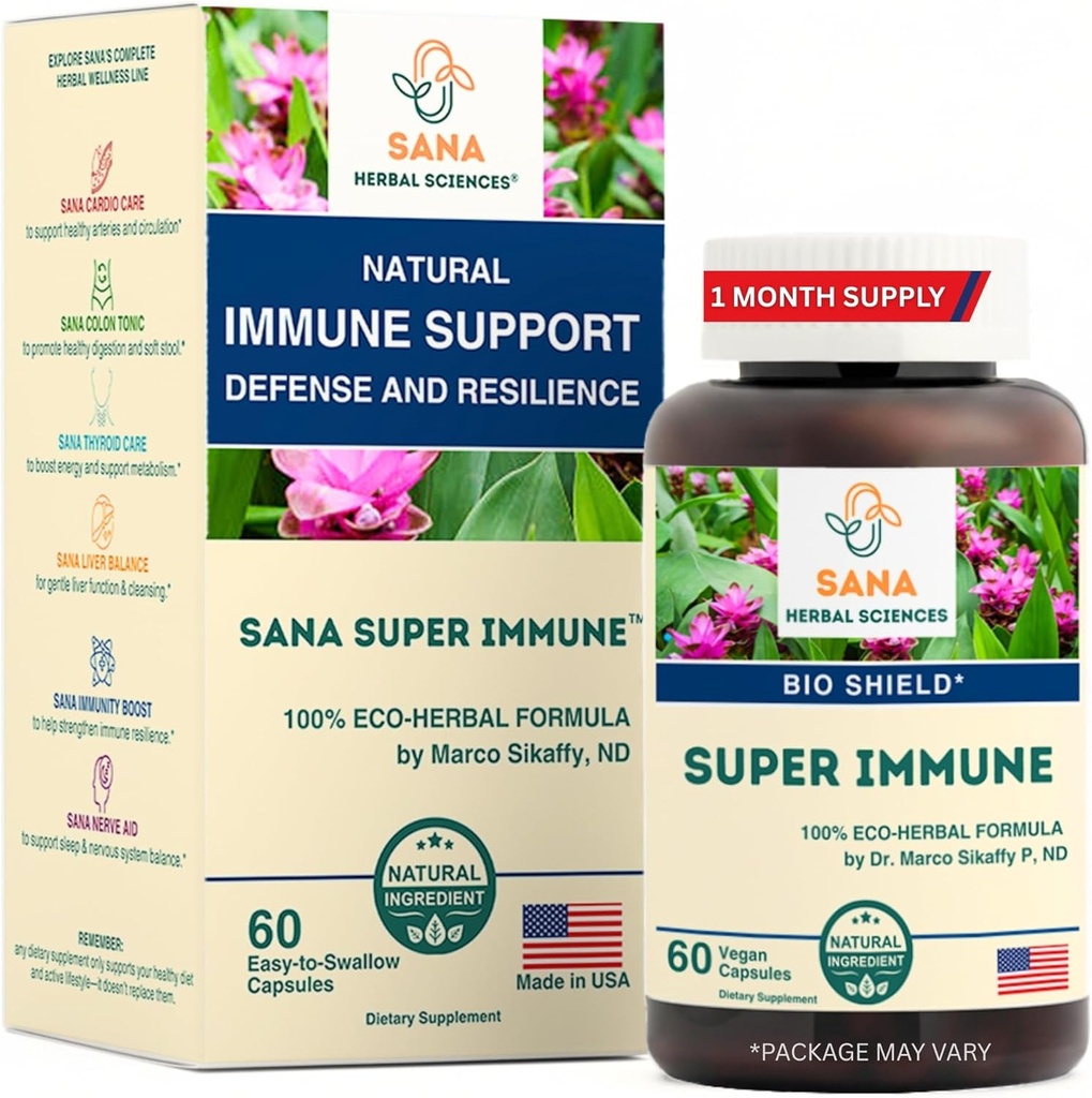 Super Immune – Echinacea Goldenseal Rose HIPS & Vitamine C Capsules pour le soutien immunitaire et la défense