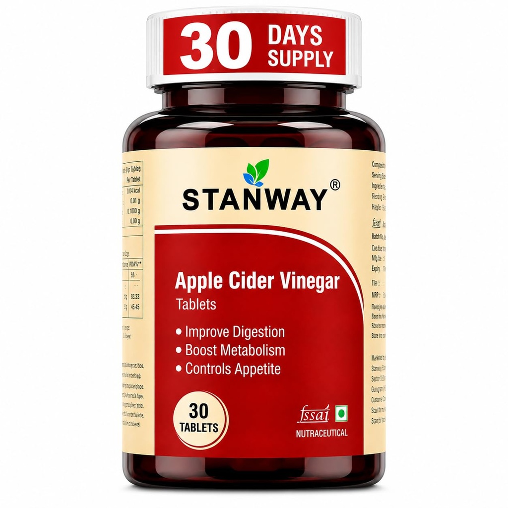 STANWAY Apple Cider Vinegar Tablets with Pomegranate & Vitamin B6 | 30 TAB