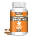 Glucosamine Chondroitin & MSM 2000mg – Joint Support Supplement for Men & Women | Relieves Pain, Stiffness & Promotes Bone & Cartilage Health | 60 Veg Capsules | Formulated in USA
