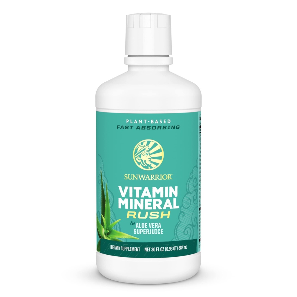 Sunwarrior Liquid Multivitamine Supplementen & Minerals Vegan Plant Based with Aloe Vera for Men and Women