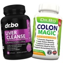 Liver & Colon Cleanse Detox Support Supplement - Natural Bowel Cleanser Pillen voor Intestinal Bloating & Daily Constipatie Relief - Milk Thistle Dandelion Caps & Aid Gallblader Supplementen