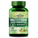 Himalayan Organics Multivitamin with Probiotics - 45 Ingredients for Men & Women with Vitamin C, D, E, B3, B12, Zinc, Giloy & Biotin (Small Pack)