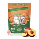 FocusFuel Energy Chews – Peach Flavor (15 portions) – 100mg Caféine + Alpha GPC+ L-Theanine + B12, Magnésium – Focus et énergie en douceur – Pas de crash ou de jitters