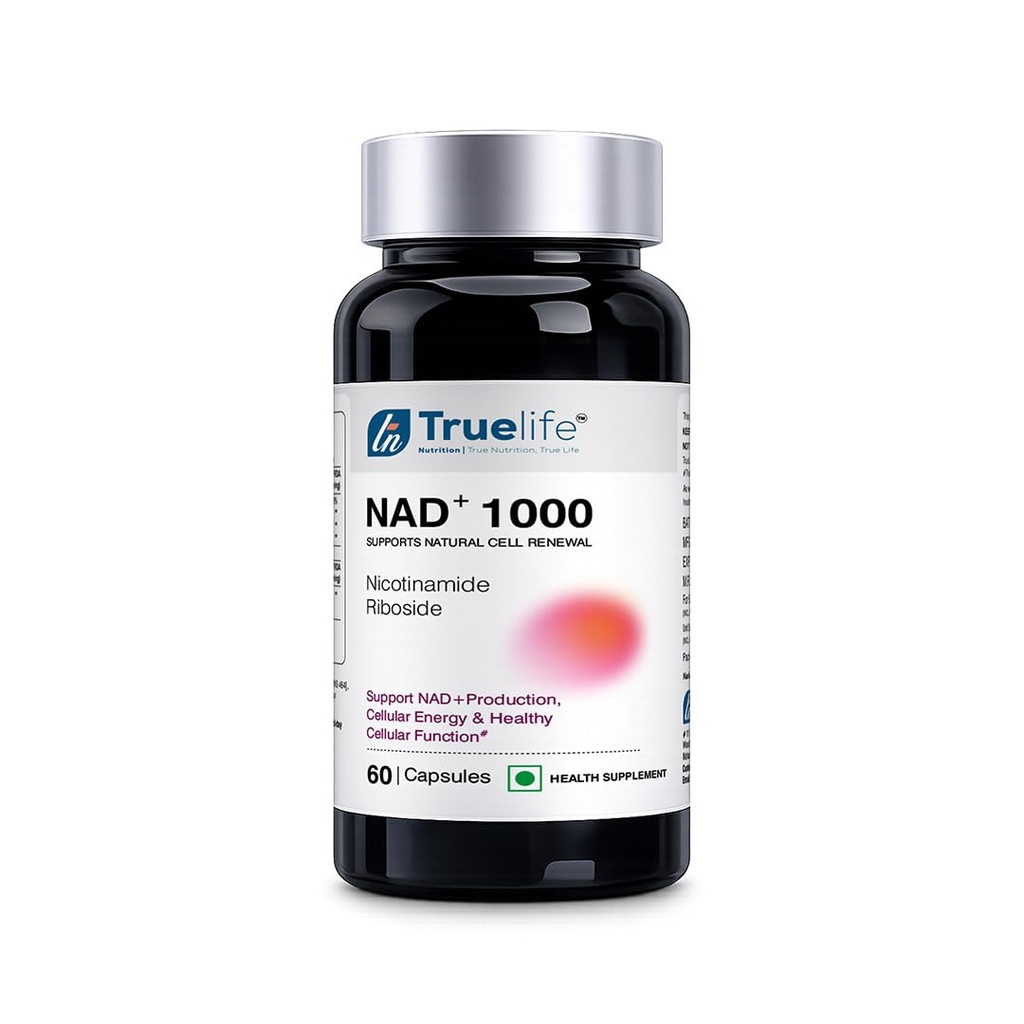 NAD+ 1000mg Nicotinamide Riboside (NR) – Vegan NMN Alternative for Cellular Energy, Anti-Aging & DNA Repair | 60 Veg Capsules, 1-Month Supply | Non-GMO, Sugar & Gluten Free