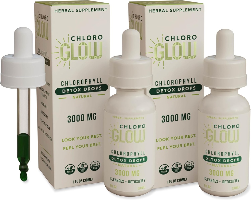 Chloroglow Liquid Chlorofyl Oxygen Drops 3000mg 