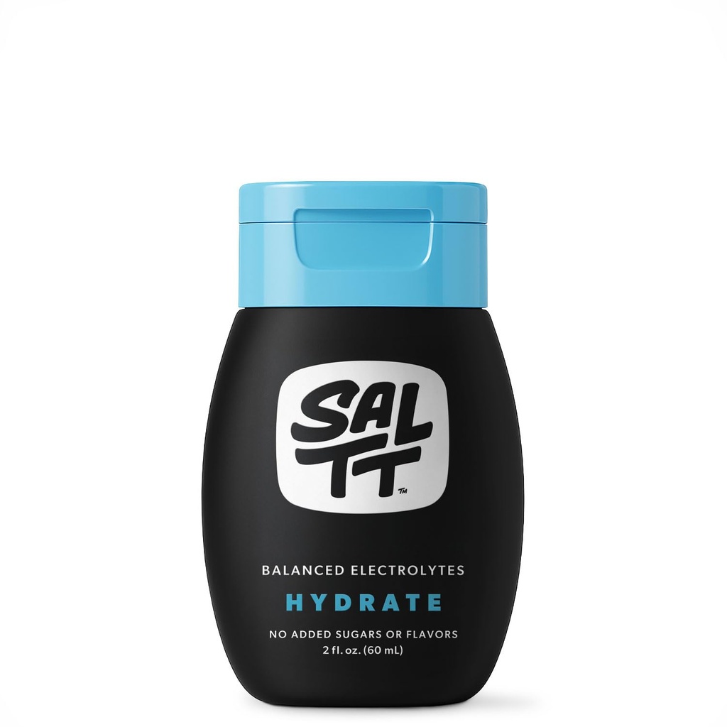 SALTT Hydrate Electrolyte Drops Keto Diets & Intermittent Fasting - Immune Support - Gluten & Sugar Free - Natrium, Magnesium, Kalium & Trace Minerals - Unflavored - 2 fl oz