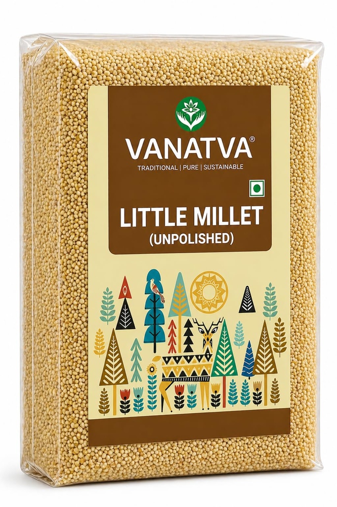 Little Millet (Unpolished) 500g | Natural Gluten Free Whole Grain | High Fiber Superfood for Weight Management & Daily Nutrition | Rich in Protein & Essential Minerals | Traditional Nutritious Grain Alternative