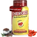 Energize Extra Strength Caffeine Pills, Pill d'énergie à longue durée d'action rapide avec sortie prolongée de la caféine, amélioration de la clarté et du soutien énergétique pour les hommes et les femmes, sans jitters, sans crash (60 comprimés)