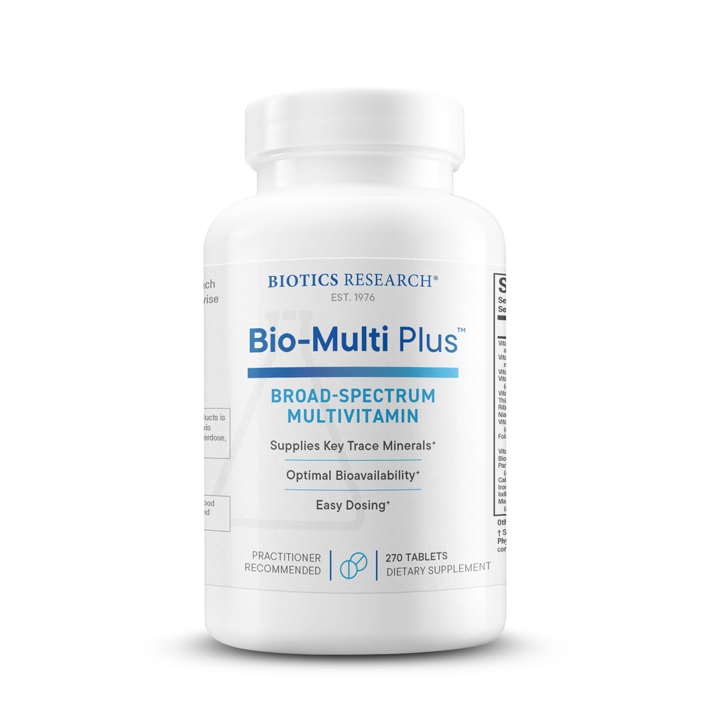 Biotics Research Bio-Multi Plus - Robuuste Foundational Multivitamine/Mineral Formula, Bevat Plant-Based Trace Minerals 90 tabletten