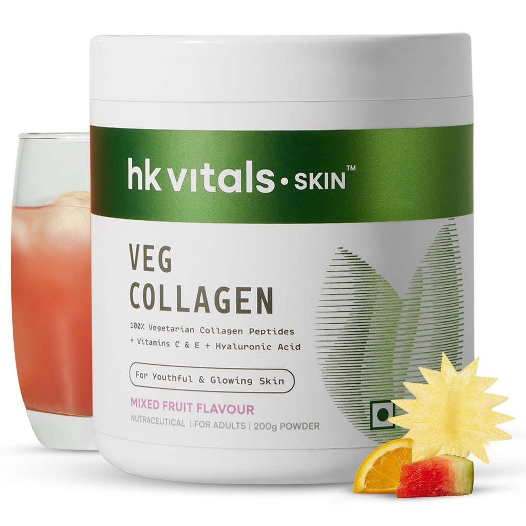 hk vitals Veg Collagen Supplement Powder, Mixed Fruit, 200g