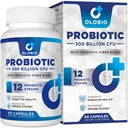 300 miljard CFU Probiotica, 12 strains with 3 Organic Prebiotics, Probiotics for Women and Men, Daily Supplement for Digestief, Immune, Gut & Bloating Health, Shelf Stable, Vegan, 60 Counts