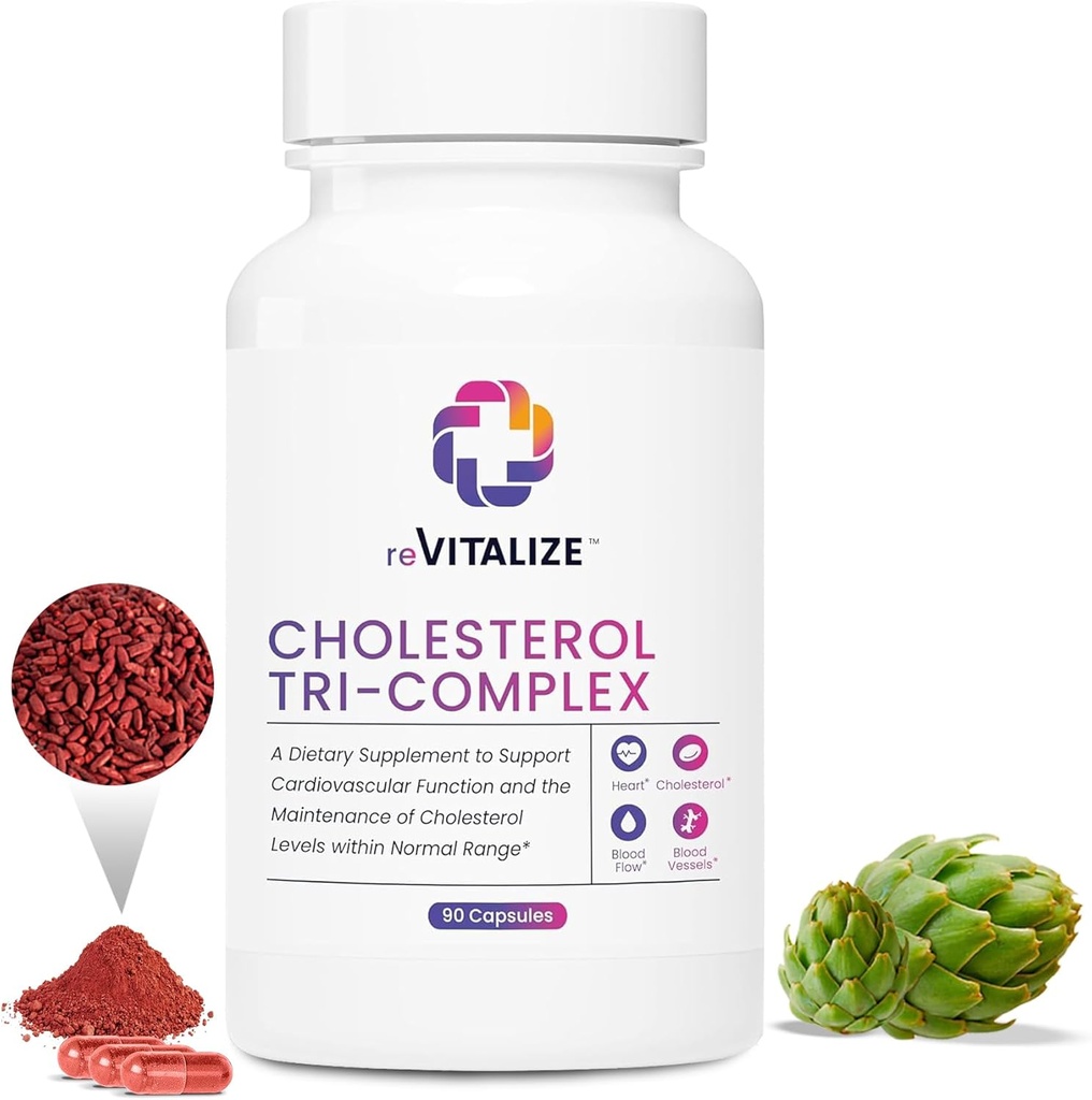 Cholesterol Support Supplement 90 Servings - Promotes Healthy Lifestyle | Helps Maintain Healthy Lipid Levels - Red Yeast Rice & CoQ10 | Helping You Achieve Healthier & More Vibrant Life