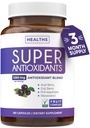 Supplément d'antioxydants pour les femmes et les hommes - Mélange d'herbes et de fruits à haute puissance avec Acai, Goji, grenade, Elderberry & Resvératrol pour soins de la peau et soutien immunitaire - Vegan & Non-GMO - 180 capsules
